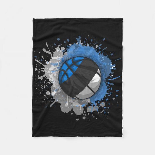 Skizze mit estnischer Flagge Fleecedecke (Vorderseite)