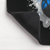 Skizze mit estnischer Flagge Mousepad (Ecke)