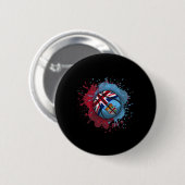 Skizze mit Fidschi-Flagge Button (Vorne & Hinten)