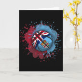 Skizze mit Fidschi-Flagge  Karte (Gelbe Blume)