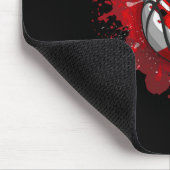 Skizze mit Gibraltar-Flagge Mousepad (Ecke)
