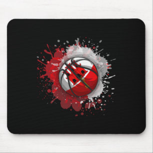 Skizze mit Gibraltar-Flagge Mousepad