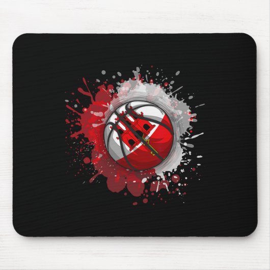 Skizze mit Gibraltar-Flagge Mousepad (Vorne)