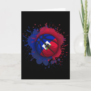 Skizze mit haitianischer Flagge Karte