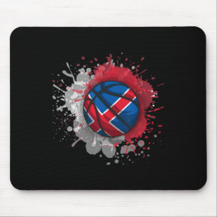 Skizze mit Island-Flagge  Mousepad