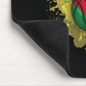 Skizze mit kamerunischer Flagge Mousepad (Ecke)