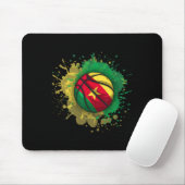 Skizze mit kamerunischer Flagge Mousepad (Mit Mouse)
