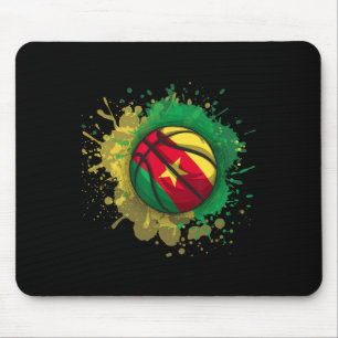 Skizze mit kamerunischer Flagge Mousepad