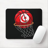 Skizze mit tunesischer Flagge Mousepad (Mit Mouse)