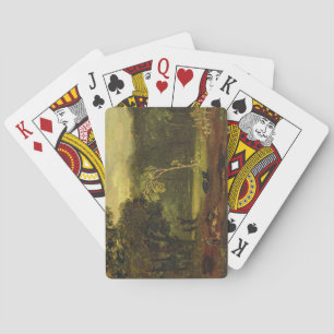 Skizze nach der Natur im Sion Park, 1819 (Öl auf P Spielkarten