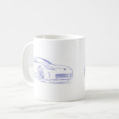 Skizze Nis 350Z Kaffeetasse (Vorderseite Links)