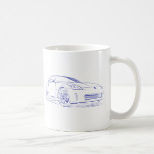 Skizze Nis 350Z Kaffeetasse