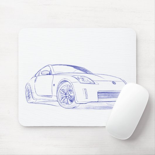 Skizze Nis 350Z Mousepad (Mit Mouse)