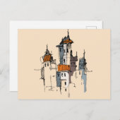 Skizze Postkarte (Vorne/Hinten)