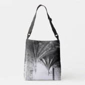 Skizze Schwarz-Weiß-Gotik Tragetaschen Mit Langen Trägern (Rückseite)