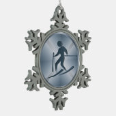 Skizze - SRF Schneeflocken Zinn-Ornament (Links)