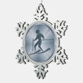 Skizze - SRF Schneeflocken Zinn-Ornament (Rechts)