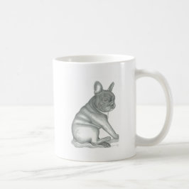 Skizze-Tasse der französischen Bulldogge Kaffeetasse