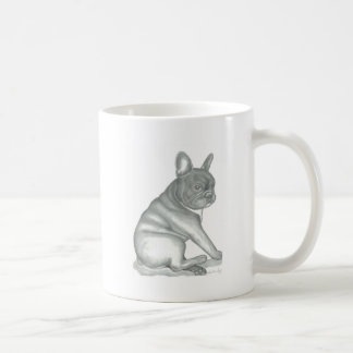 Skizze-Tasse der französischen Bulldogge Kaffeetasse