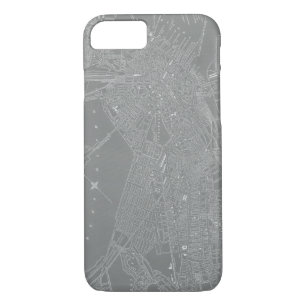 Skizze von Boston City Map Case-Mate iPhone Hülle