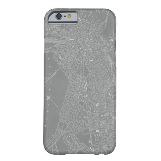 Skizze von Boston City Map Case-Mate iPhone Hülle (Rückseite)