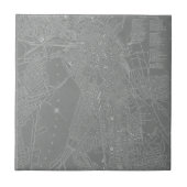 Skizze von Boston City Map Fliese (Vorderseite)