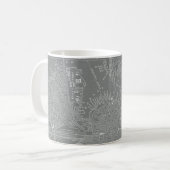 Skizze von Boston City Map Kaffeetasse (Vorderseite Links)
