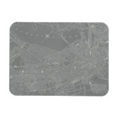 Skizze von Boston City Map Magnet (Horizontal)