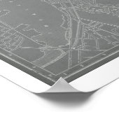 Skizze von Boston City Map Poster (Ecke)