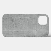 Skizze von Chicago City Map Case-Mate iPhone Hülle (Rückseite (Horizontal))