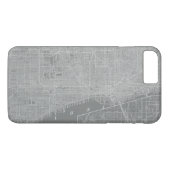 Skizze von Chicago City Map Case-Mate iPhone Hülle (Rückseite (Horizontal))