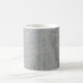 Skizze von Chicago City Map Kaffeetasse (Mittel)