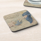 Skizze von Christus gehend auf Wasser (w/c auf Getränkeuntersetzer (Linke Seite)