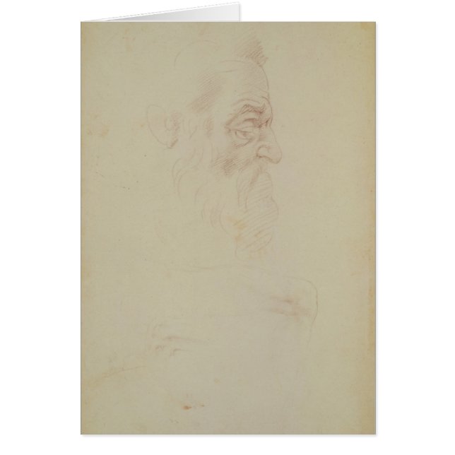 Skizze von einem männlichen Haupt- und von zwei (Vorne)