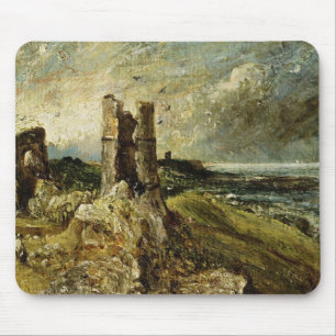 Skizze von Hadleigh Schloss (Vorderseite) (Öl auf Mousepad