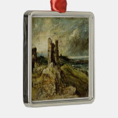 Skizze von Hadleigh Schloss (Vorderseite) (Öl auf Ornament Aus Metall (Rechts)