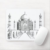 Skizze von Indien-Sehenswürdigkeit, Taj Mahal Mousepad (Mit Mouse)