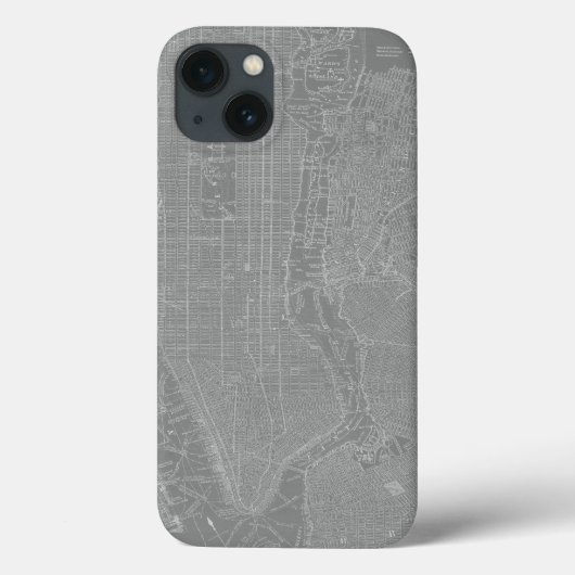 Skizze von New York City Map Case-Mate iPhone Hülle (Rückseite)