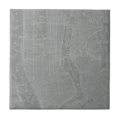 Skizze von New York City Map Fliese (Vorderseite)
