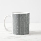 Skizze von New York City Map Kaffeetasse (Links)