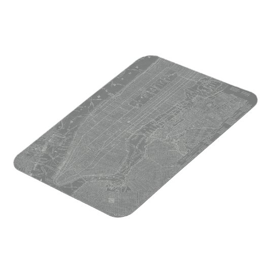Skizze von New York City Map Magnet (Linke Seite)