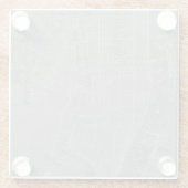 Skizze von New- York Citykarte Glasuntersetzer (Rückseite)