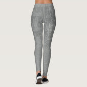 Skizze von New- York Citykarte Leggings (Rückseite)