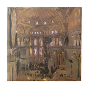 Skizze von Santa Sophia von John Singer Sargent Fliese