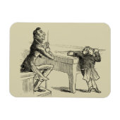 Skizze von zwei Männern, die Pool spielen Magnet (Horizontal)