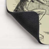 Skizze von zwei Männern, die Pool spielen Mousepad (Ecke)