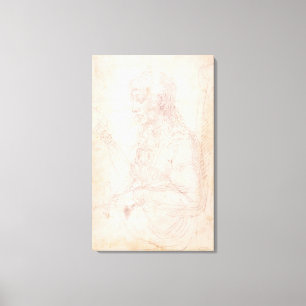 Skizze W.40 einer weiblichen Zahl Leinwanddruck