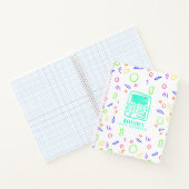 Skizze Zeichnend Rechner | Lebhafte Farben Math Notizblock (Innenseite)