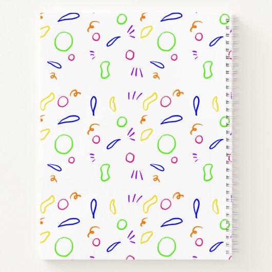 Skizze Zeichnend Rechner | Lebhafte Farben Math Notizblock (Rückseite)