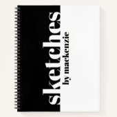 Skizzen buchen einen großen Personalisierten Serie Notizblock (Vorderseite)